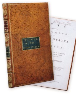Washington's Copy of the Acts of Congress.