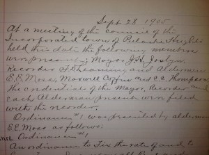 Pul Heights CC minutes