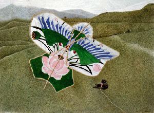 Alice Andrews - Kite Flying - from collection of Arkansas Arts Center