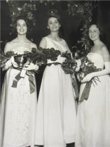 Miss City Beautiful 1964 Rita Fern Yoder with two of her princesses